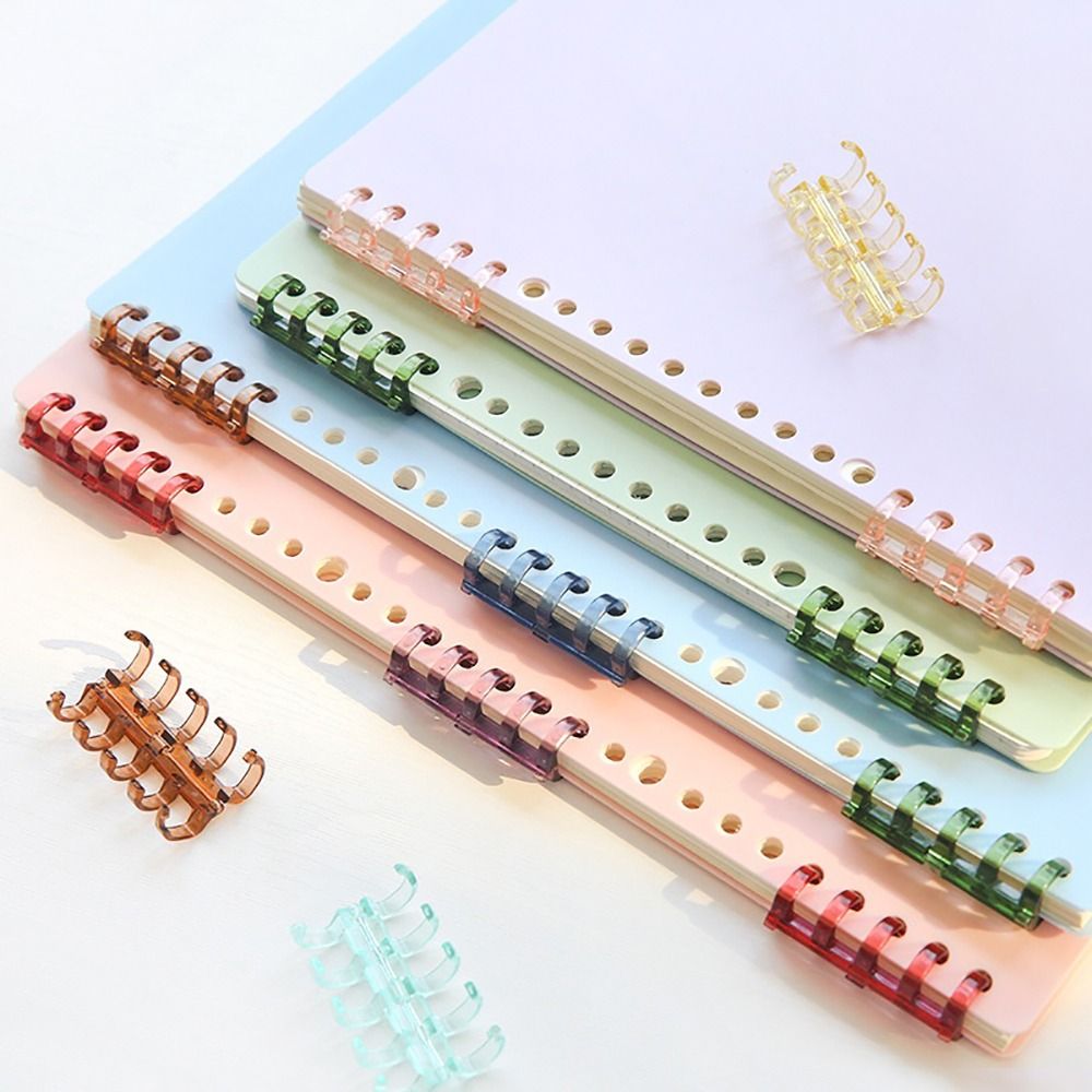 Binding Comb Plastic - 10 Peças de Espirais de Encadernação