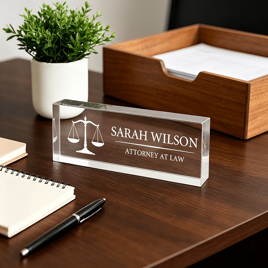 Placa de Nome Personalizada em - Desk Name Plate avaliação e preço