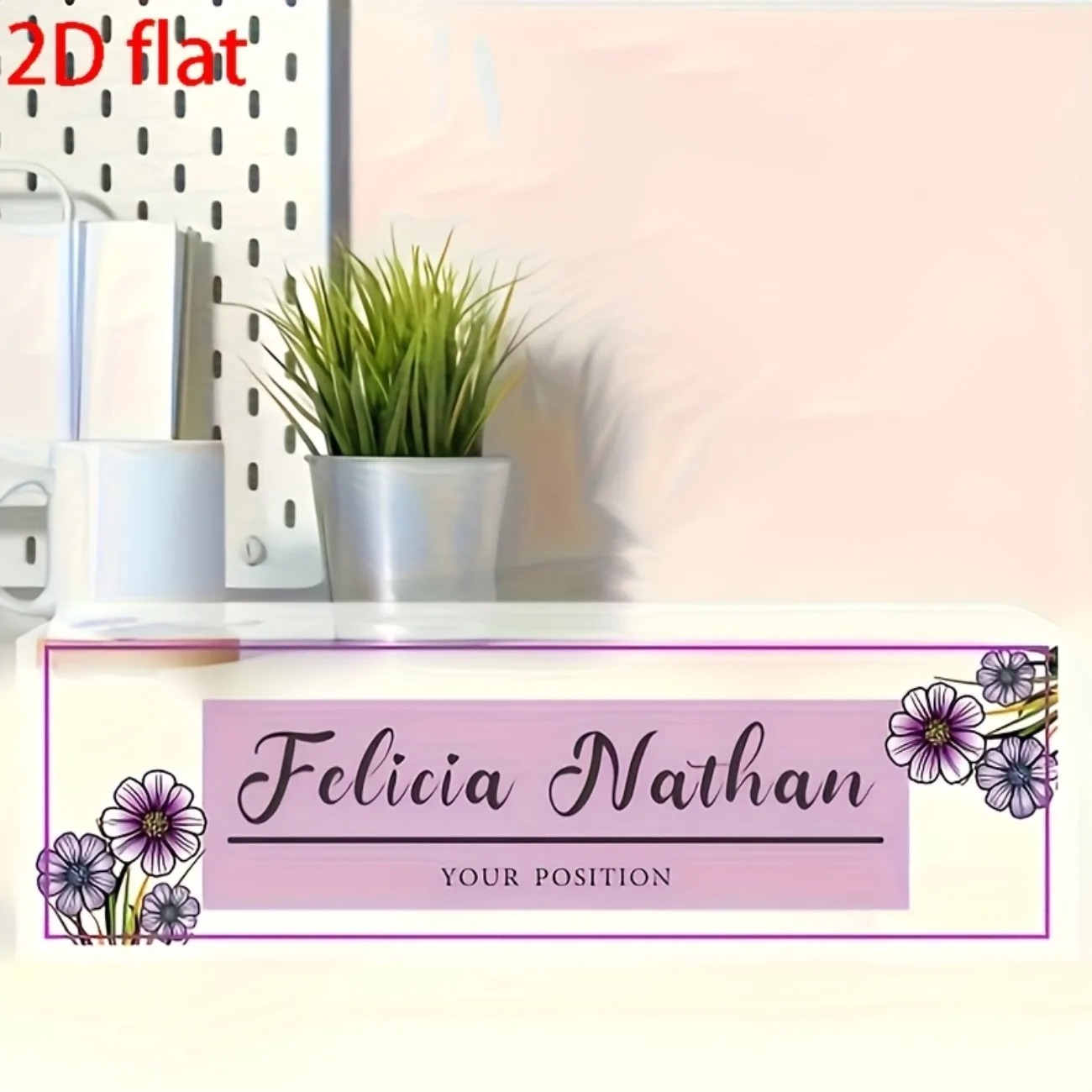 Placa de Nome de Mesa em Acríl - Desk Name Plate avaliação e preço