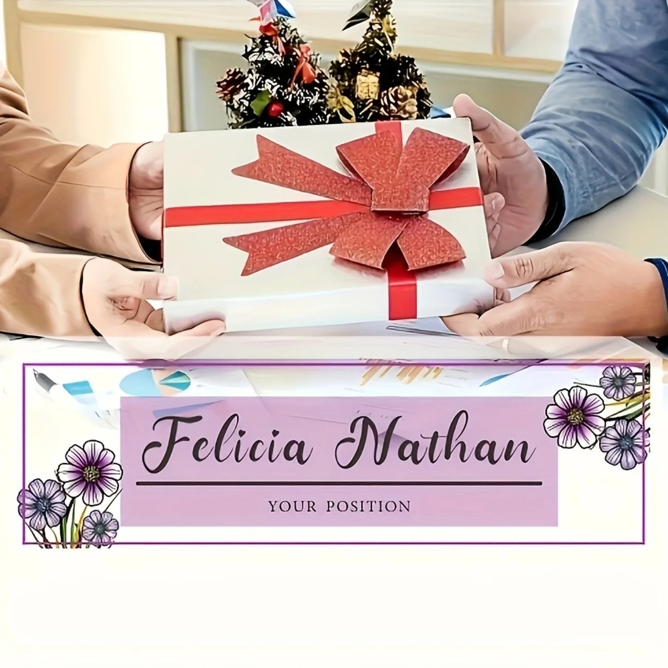 Placa de Nome de Mesa em Acríl - Desk Name Plate avaliação e preço
