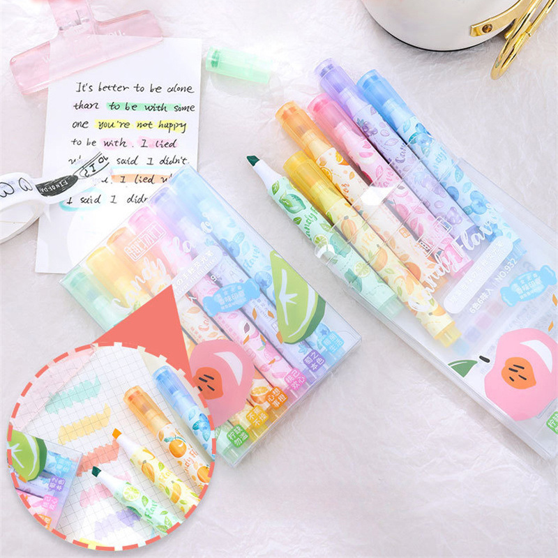Canetas de ponta macia perfuma - Highlighter Set Pastel avaliação e preço
