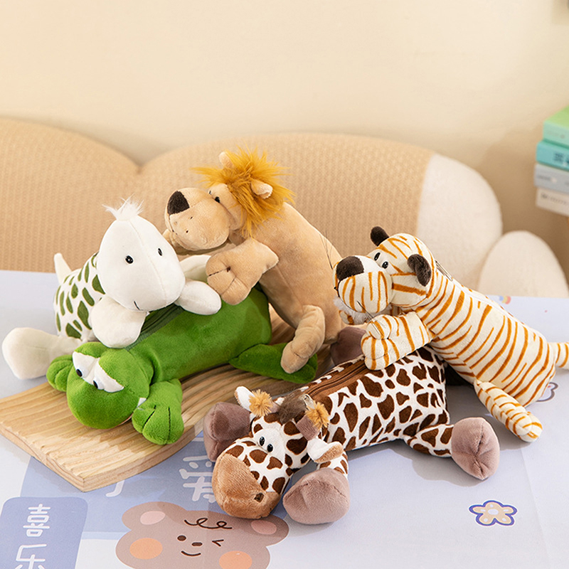 Estojo de pelúcia animal para  - Lion Stationery & Office Supply(Kunshan)Co.Ltd avaliação e preço