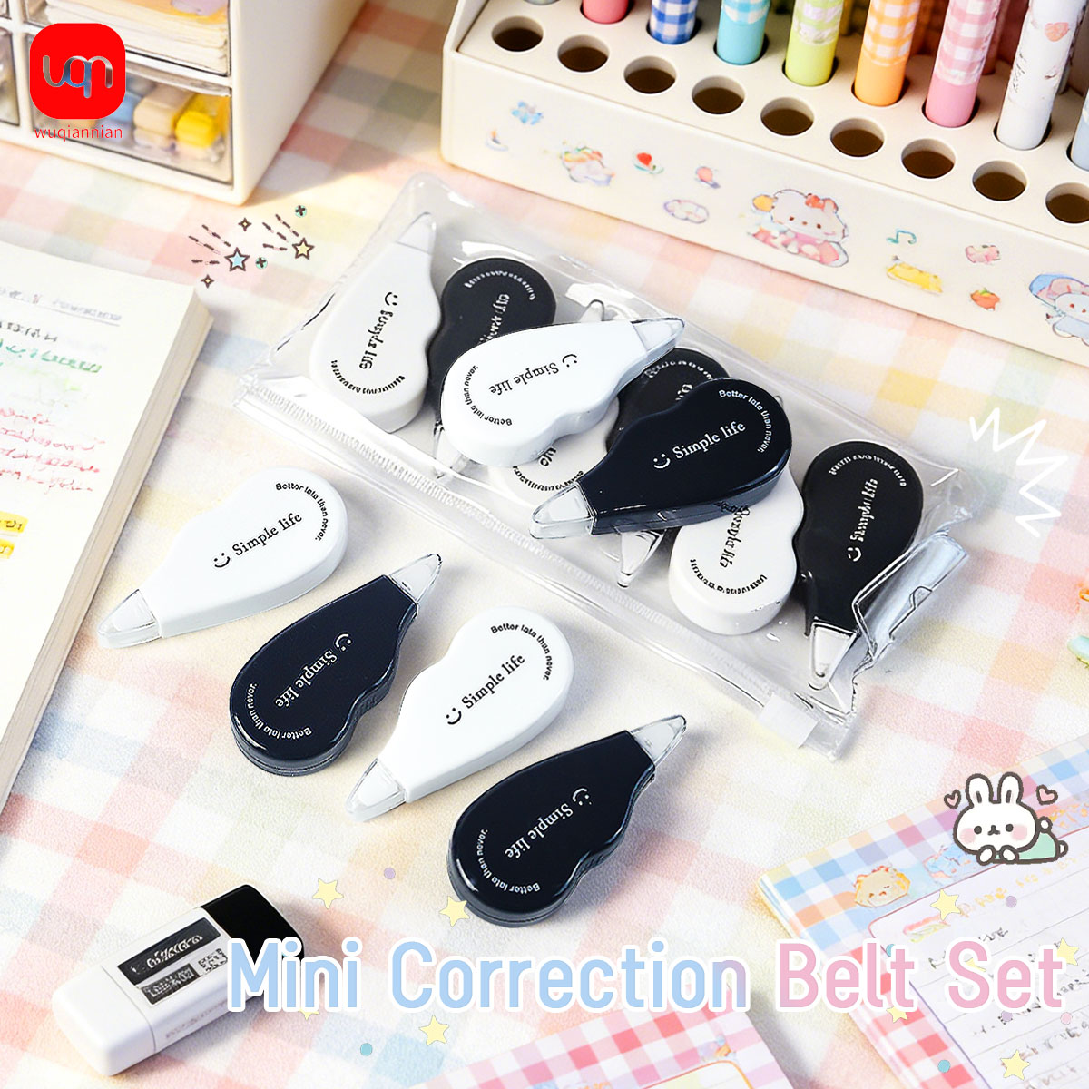 WQN - Fita Corretiva Mini Pret - Office Supply Office Stationery Items avaliação e preço