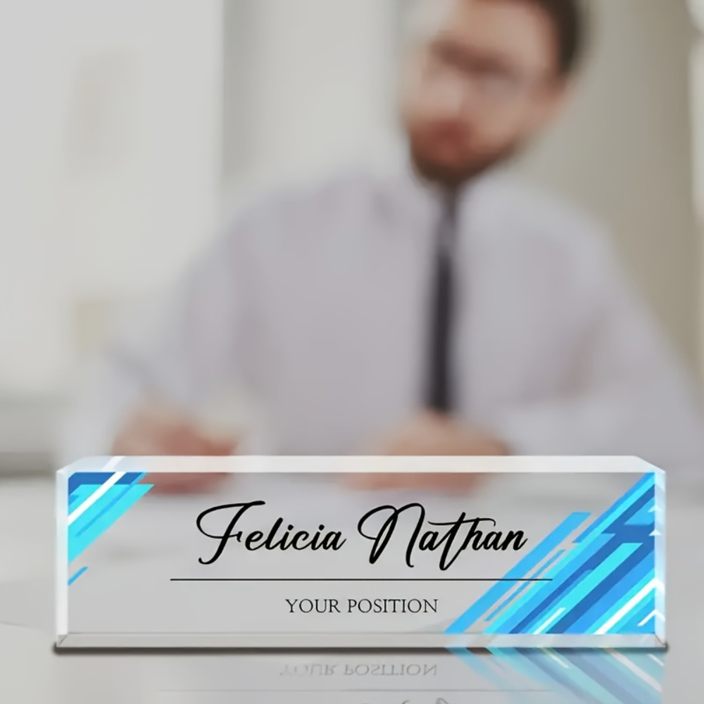 1 unidade de Placa de Nome Per - Desk Name Plate avaliação e preço